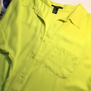 NEON BUTTON DOWN SHIRT 🎾